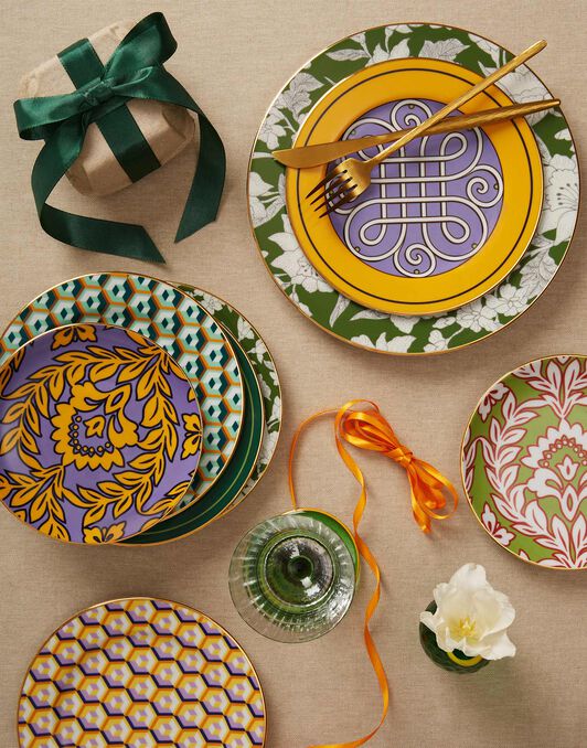 Side Plates Set Of 4 La DoubleJ: Winter Garland Side Plates Set Of 4 La DoubleJ: Winter Garland DIS0079CER001