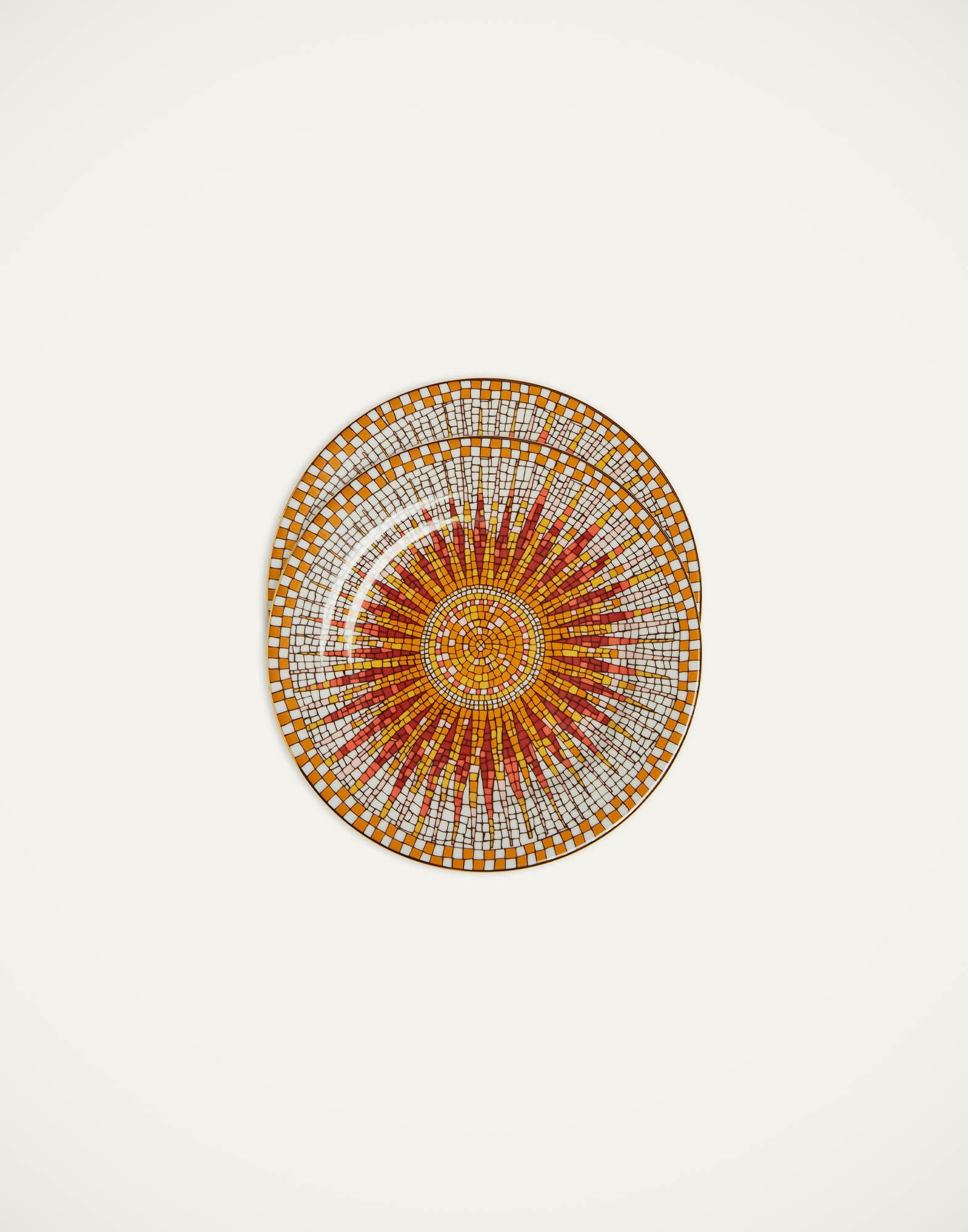 Dessert Plates Set Of 2 La DoubleJ: Sunrays Multicolor Dessert Plates Set Of 2 La DoubleJ: Sunrays Multicolor DES0002CER001