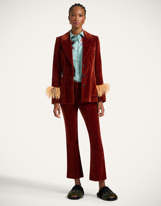 Keaton Jacket La DoubleJ: Terracotta JAC0073VEL011