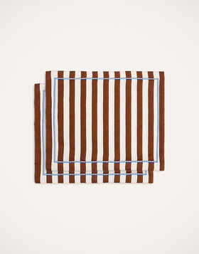 Placemat Set Of 2 La DoubleJ: Riviera Cioccolato TBM0010LIN001