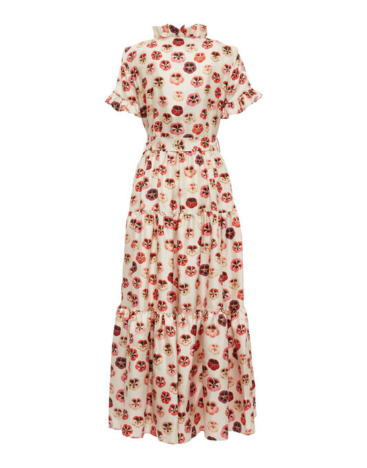 Long And Sassy Dress La DoubleJ: Micro Pansy Long And Sassy Dress La DoubleJ: Micro Pansy DRE0017SIL001