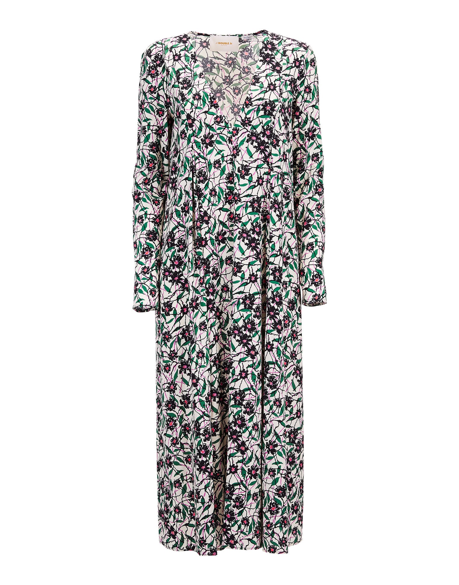 V Trapezio Dress La DoubleJ: Scrambled V Trapezio Dress LaDoubleJ: Scrambled DRE0127VIS001