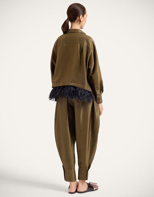 Harem Pants La DoubleJ: Solid Moss Green Harem Pants La DoubleJ: Solid Moss Green TRO0216SIL031
