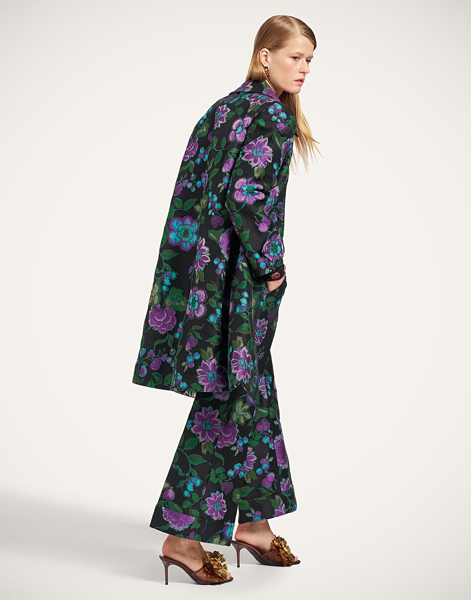 Precious Coat La DoubleJ: Botanical Black JAC0122JCQ144
