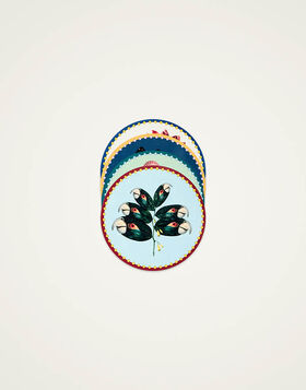 Disk Coasters Set Of 4 La DoubleJ: Blooming Buddies Disk Coasters Set Of 4 La DoubleJ: Blooming Buddies CST0009CRK001
