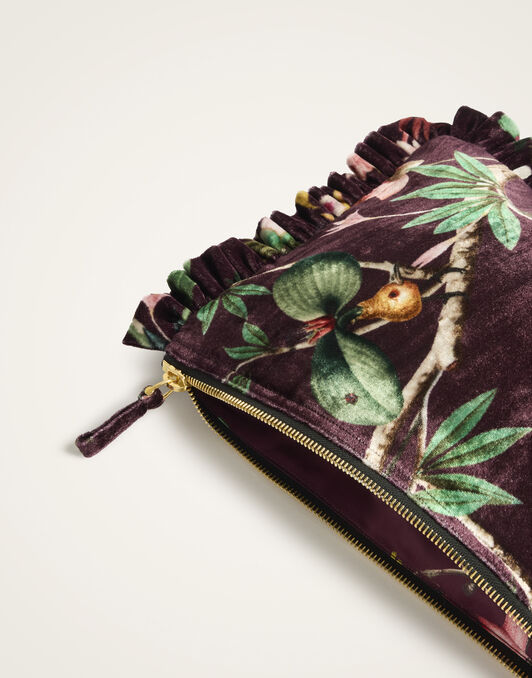 Hand Pochette La DoubleJ: Zooflora Burgundy Hand Pochette La DoubleJ: Zooflora Burgundy BAG0059VEL001