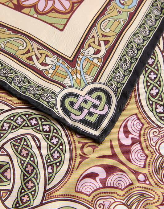 Mini Foulard La DoubleJ: Kells Placée Light Green SCA0065SIL006