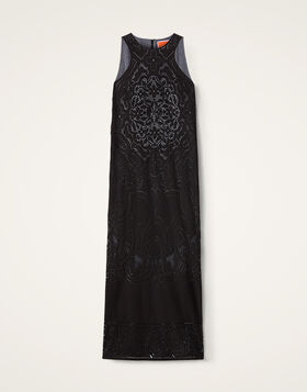 Lacey Racer Dress La DoubleJ: Solid Black DRE0802EMB064