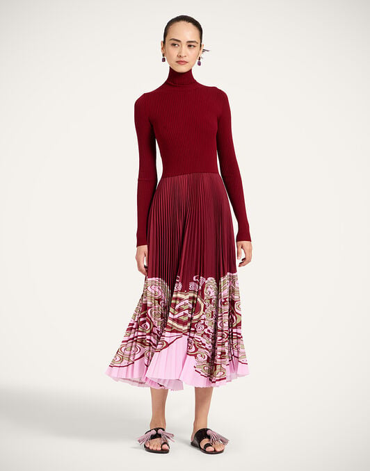 Moondance Knit Dress La DoubleJ: Kells Placée Burgundy Moondance Knit Dress La DoubleJ: Kells Placée Burgundy DRE1017KNI192