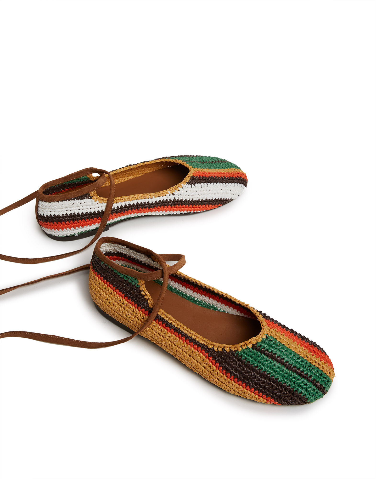 Ballerina Flats La DoubleJ: Multicolor Cioccolato Ballerina Flats La DoubleJ: Multicolor Cioccolato SHO0077FOD001