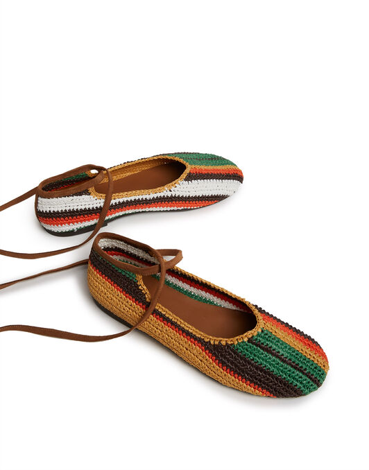 Ballerina Flats La DoubleJ: Multicolor Cioccolato Ballerina Flats La DoubleJ: Multicolor Cioccolato SHO0077FOD001