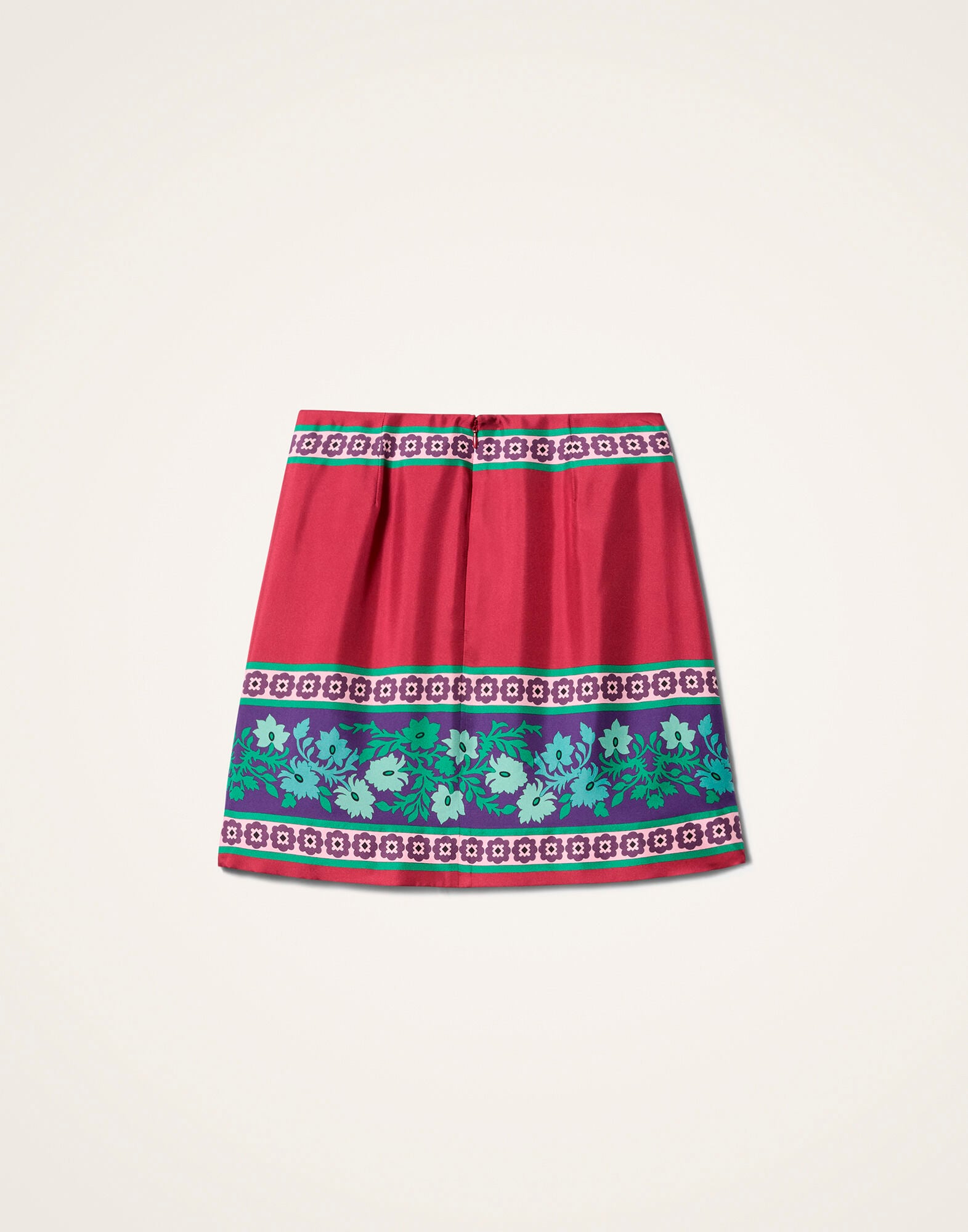 Mini Foulard Skirt La DoubleJ: Regalia Placée Red Mini Foulard Skirt La DoubleJ: Regalia Placée Red SKI0185SAB001