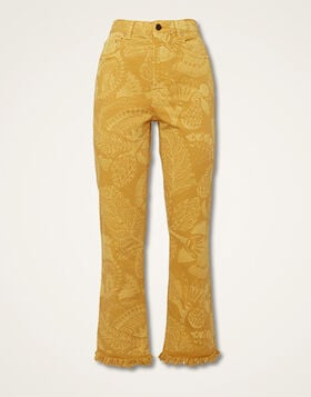 Fancy Crop Jeans La DoubleJ: Sicomore Yellow TRO0108DEN001