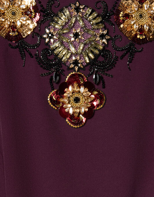 Long Sorella Dress La DoubleJ: Solid Burgundy DRE0975SAB001