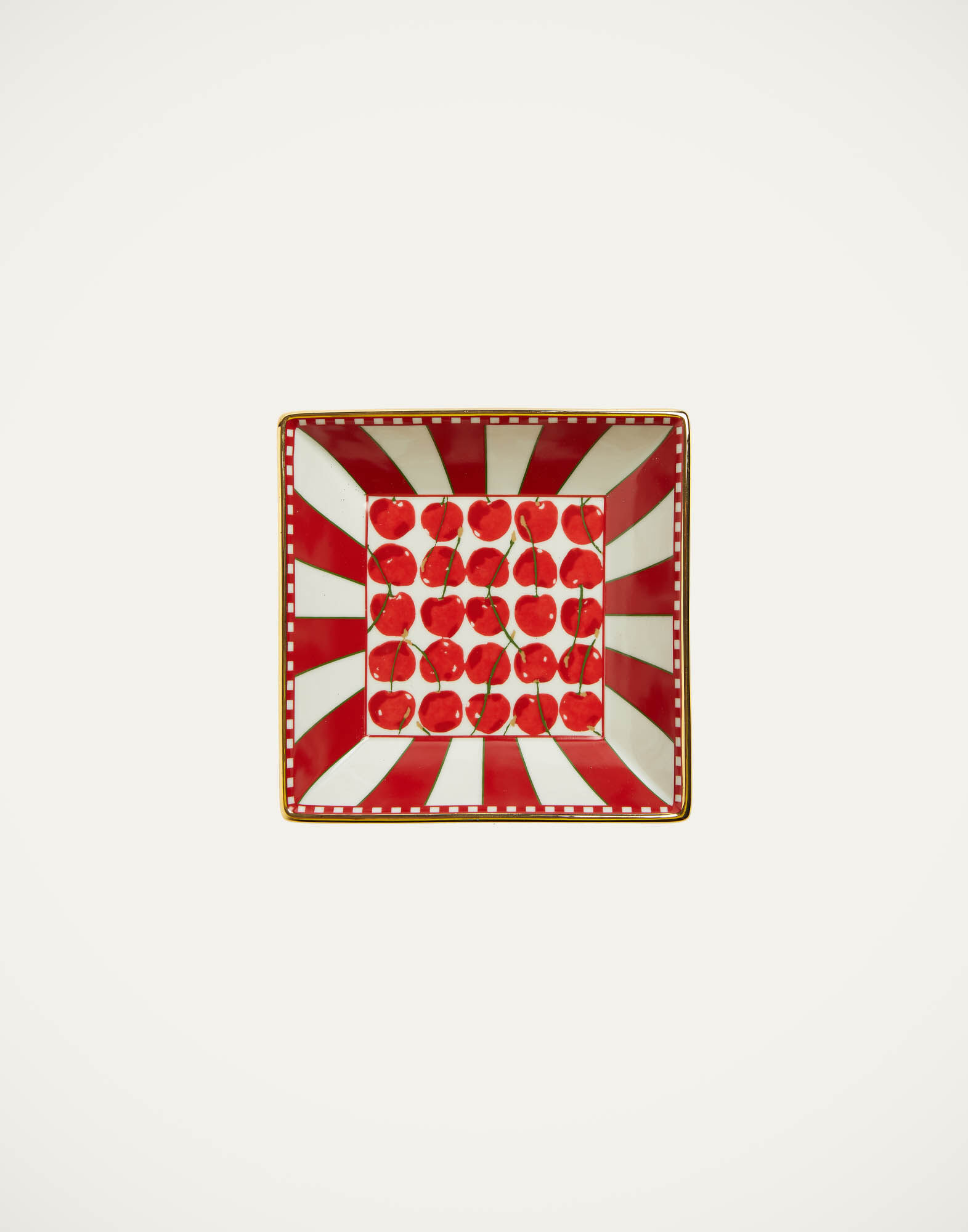 Trinket Tray (15X15) La DoubleJ: Cherries Avorio Trinket Tray (15X15) La DoubleJ: Cherries Avorio DIS0056CER001