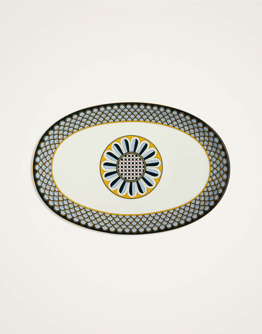 Oval Platter La DoubleJ: Odysseus Midnight Blue Oval Platter La DoubleJ: Odysseus Midnight Blue PLA0002CER001