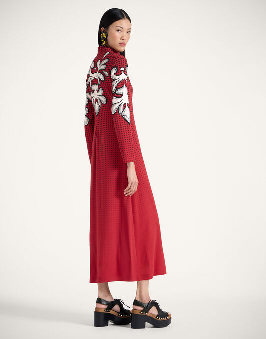 Halle Dress La DoubleJ: Herald Placée Red Halle Dress La DoubleJ: Herald Placée Red DRE0444VIS011