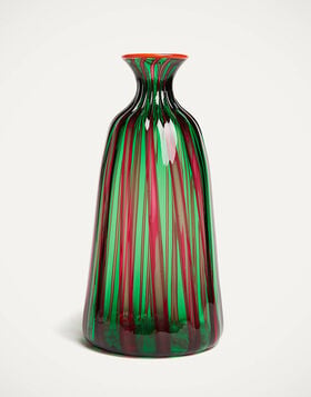 Bottiglia Vase (Ridged) La DoubleJ: Verde/Fucsia VAS0010MUR001