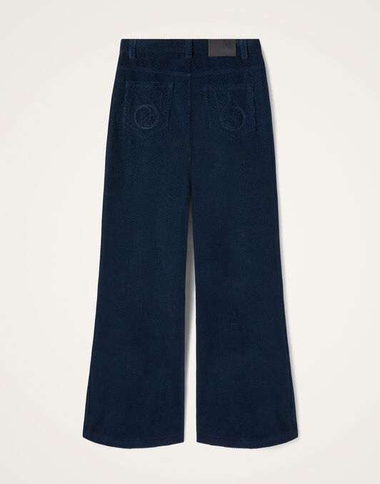 The Flare Pants La DoubleJ: Solid Navy TRO0140VEL020