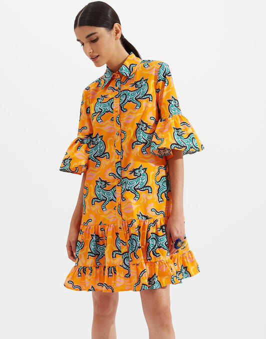 Choux Dress La DoubleJ: Crazy Tigers DRE0205COT015