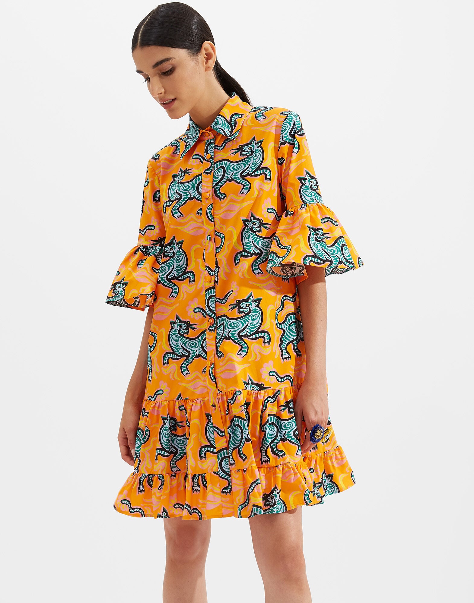 Choux Dress La DoubleJ: Crazy Tigers DRE0205COT015