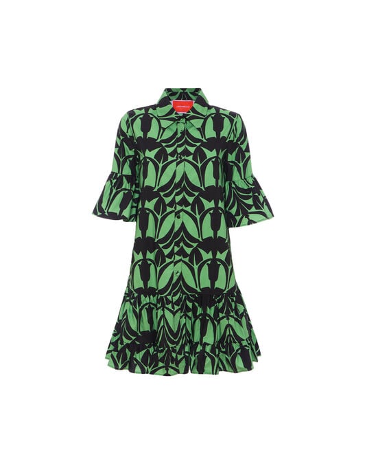 Choux Dress La DoubleJ: Papyrus Green DRE0205COT015