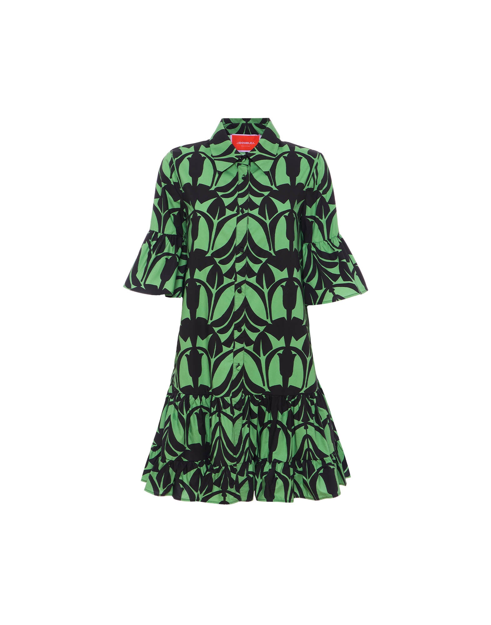 Choux Dress La DoubleJ: Papyrus Green DRE0205COT015