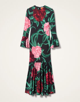Alba Dress La DoubleJ: Peony Black DRE0670JER027