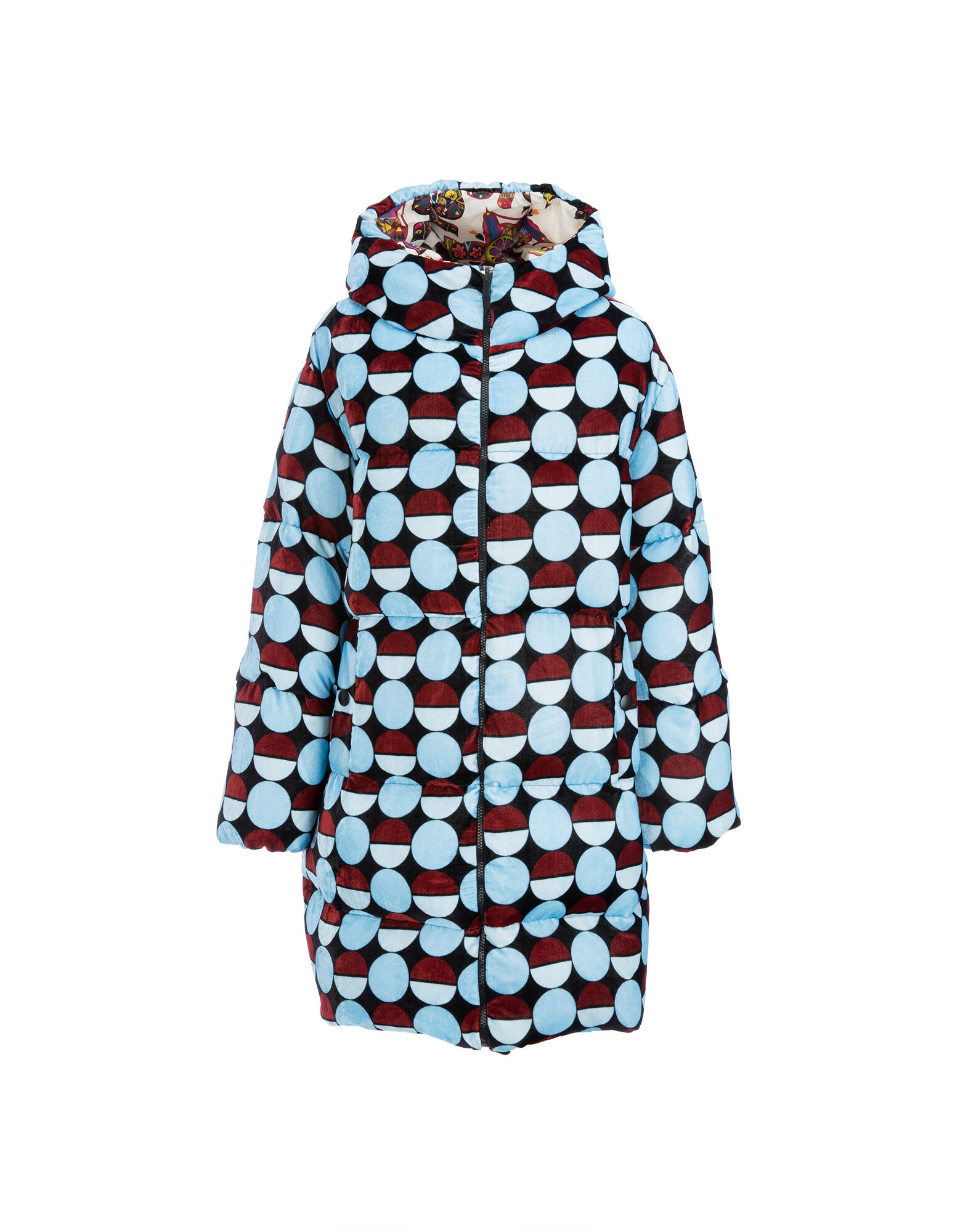 Reversible Cocoon Puffer LaDoubleJ: Sfere Azzurro DOW0004VEL004