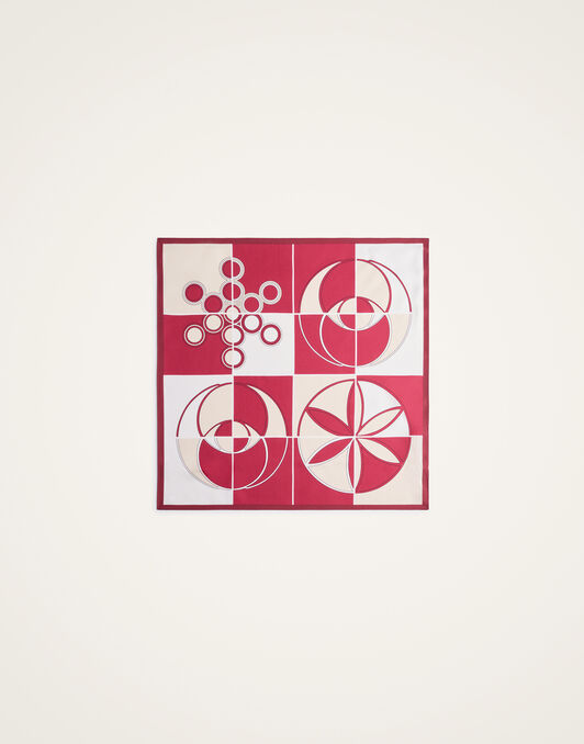 Foulard 45 La DoubleJ: Eclipse Burgundy Foulard 45 La DoubleJ: Eclipse Burgundy SCA0065SIL001