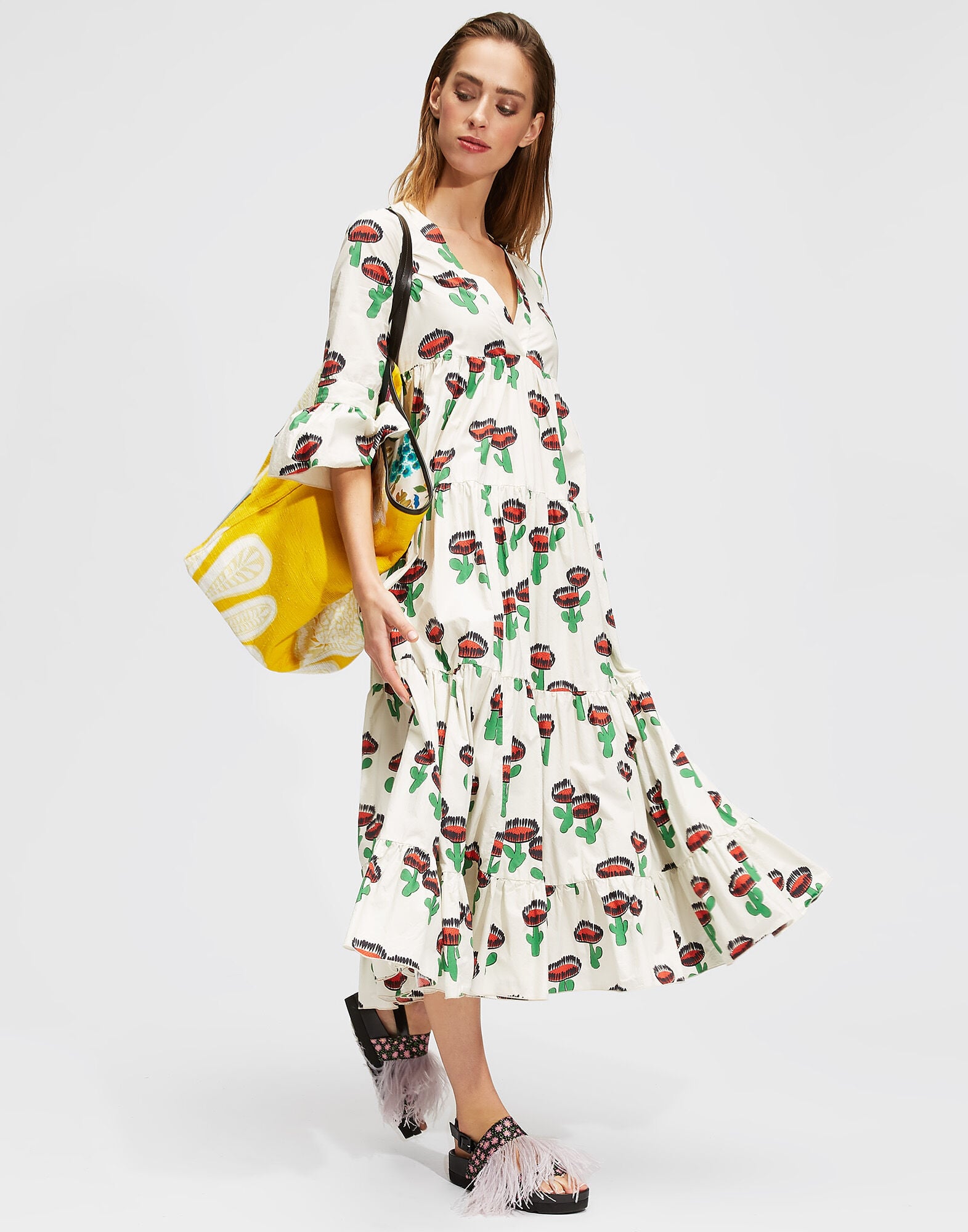 Jennifer Jane Dress LaDoubleJ: Chirpy Cactus DRE0114COT001
