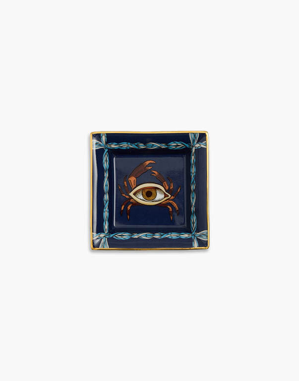 Mini Trinket Tray La DoubleJ: The Crab Midnight Blue Mini Trinket Tray La DoubleJ: The Crab Midnight Blue TRI0009CER001