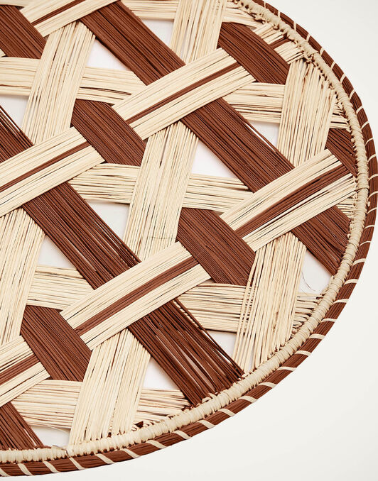 Raffia Placemats Set Of 2 La DoubleJ: Napoli Cioccolato Raffia Placemats Set Of 2 La DoubleJ: Napoli Cioccolato TBM0011RAF007
