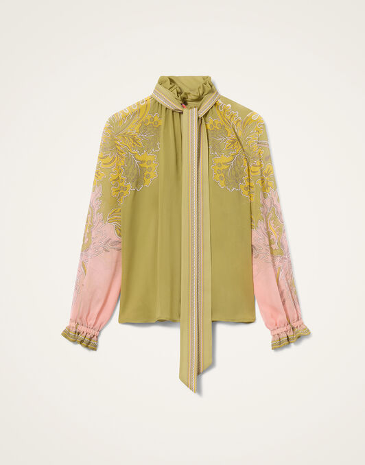 Cerere Blouse La DoubleJ: Swathe Placée Green Cerere Blouse La DoubleJ: Swathe Placée Green SHI0086SIL014