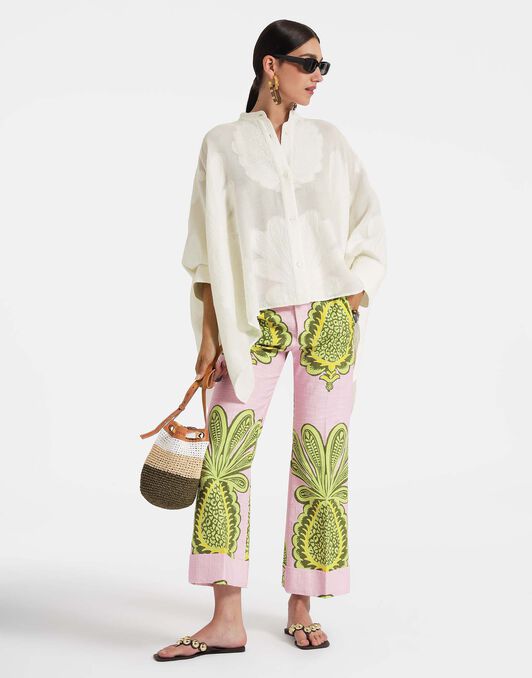 Hendrix Pants La DoubleJ: Big Pineapple Pink Hendrix Pants La DoubleJ: Big Pineapple Pink TRO0014COT005