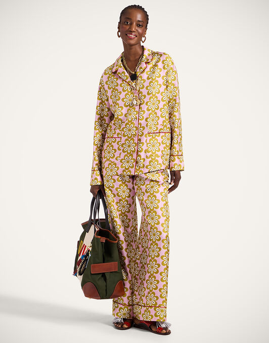 Pajama Shirt La DoubleJ: Caper Pink Pajama Shirt La DoubleJ: Caper Pink SHI0077SIL001
