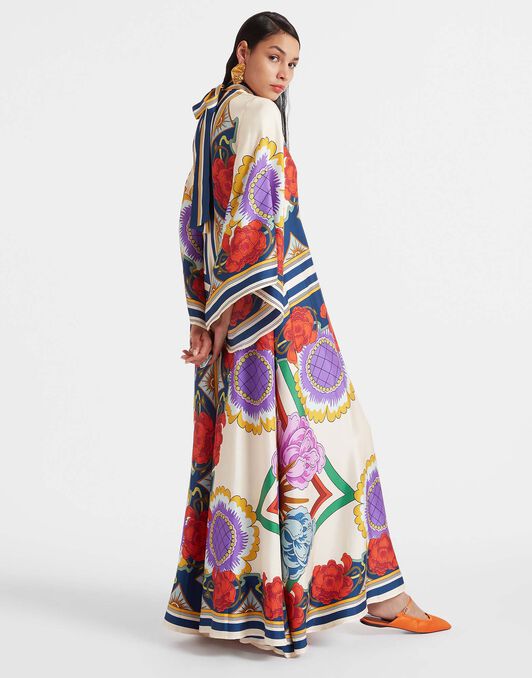 Magnifico Dress La DoubleJ: Taormina Placée Rust DRE0232SIL006