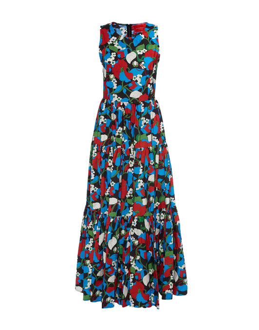 Sleeveless Big Dress La DoubleJ: Vines Black Sleeveless Big Dress La DoubleJ: Vines Black DRE0185COT001