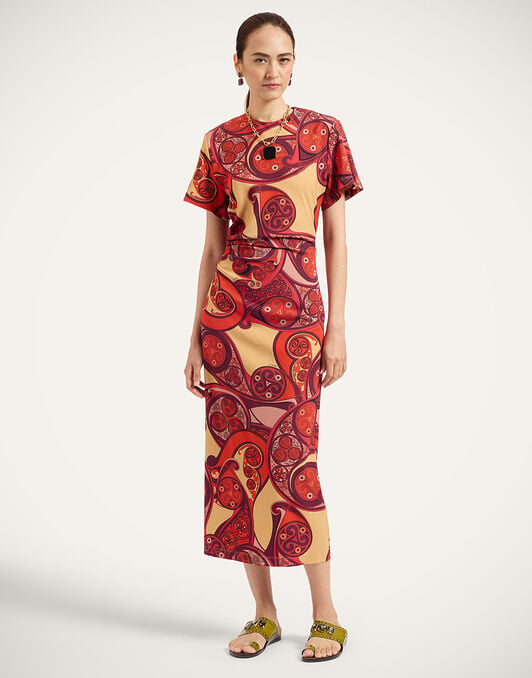 Lela Dress La DoubleJ: Alchemy Red DRE0843WOL037