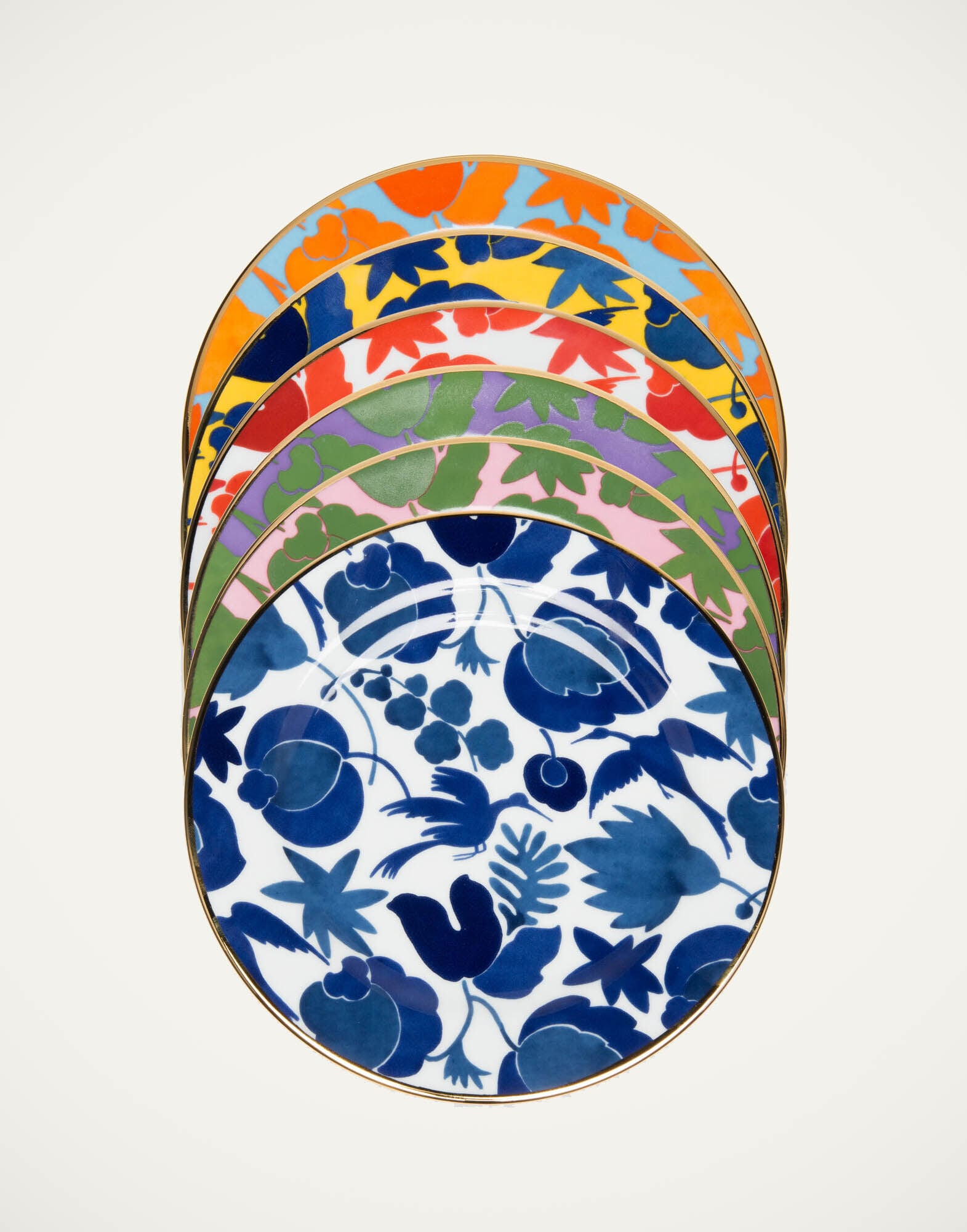 Dessert Plate Set of 6 La DoubleJ: Wildbird Mix DIS0024CER001