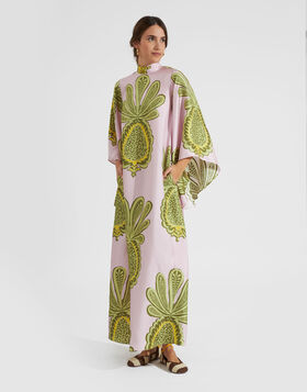 Magnifico Dress La DoubleJ: Big Pineapple Pink DRE0232SIL006