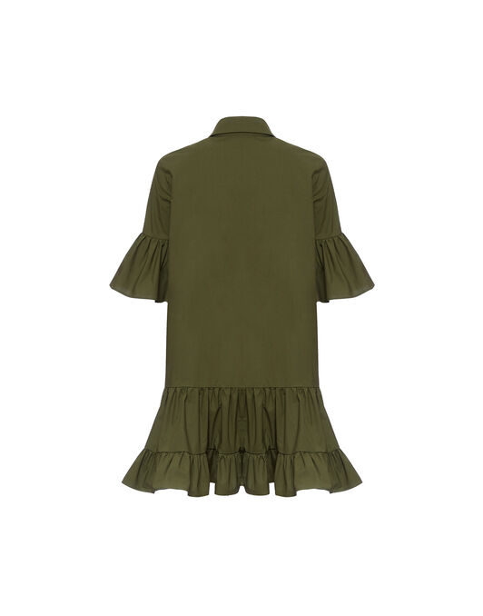 Choux Dress La DoubleJ: Solid Camouflage DRE0754COT043