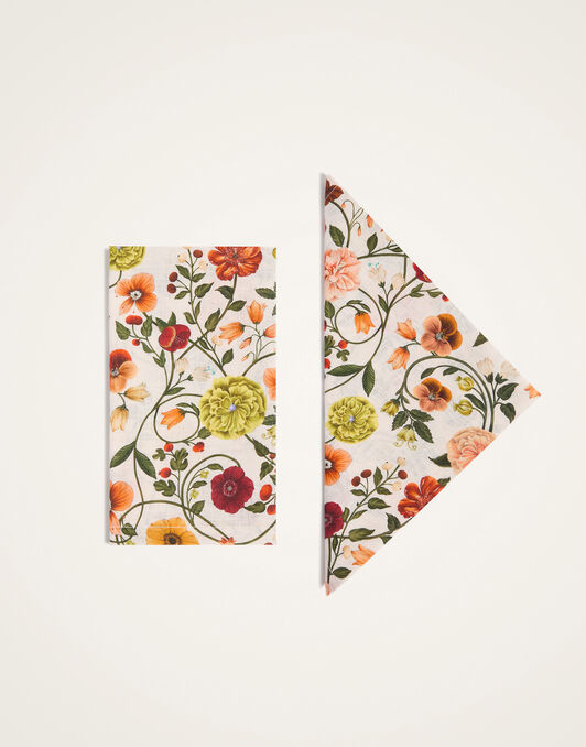 Large Napkins Set of 2 La DoubleJ: Botticelli Multicolor Large Napkins Set of 2 La DoubleJ: Botticelli Multicolor NAP0017LIN015