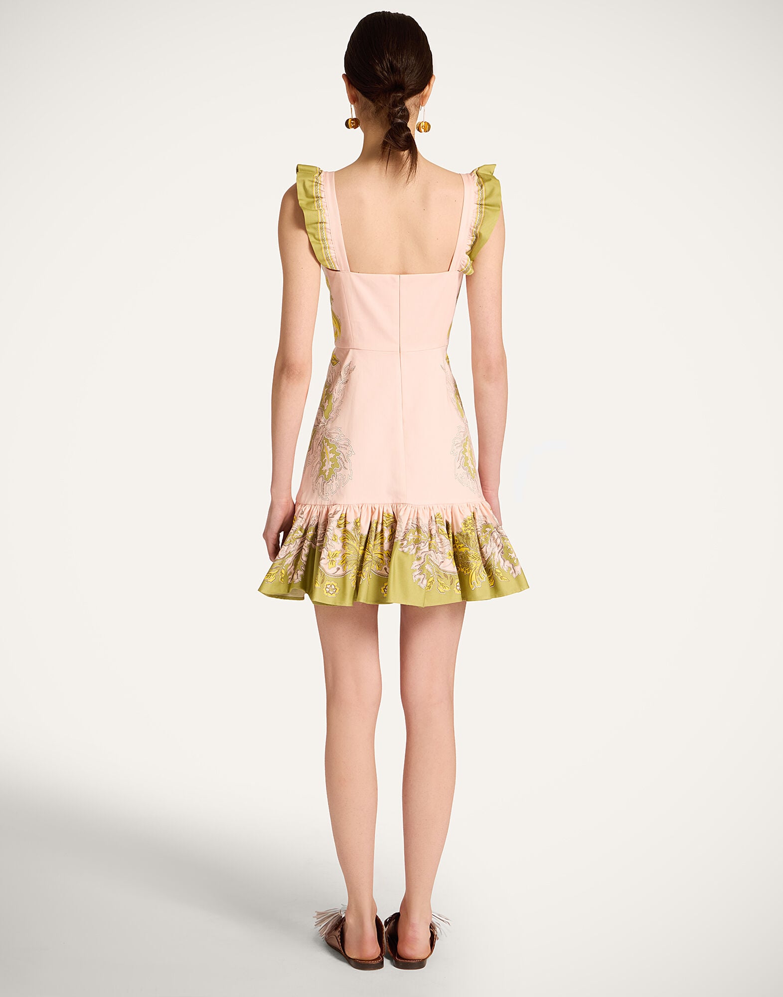 Mini Gingerbread Dress La DoubleJ: Swathe Placée Pink DRE0859COT037