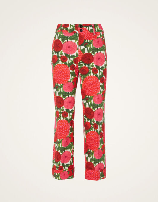 Hendrix Pants La DoubleJ: Pink Dahlias TRO0014COT005