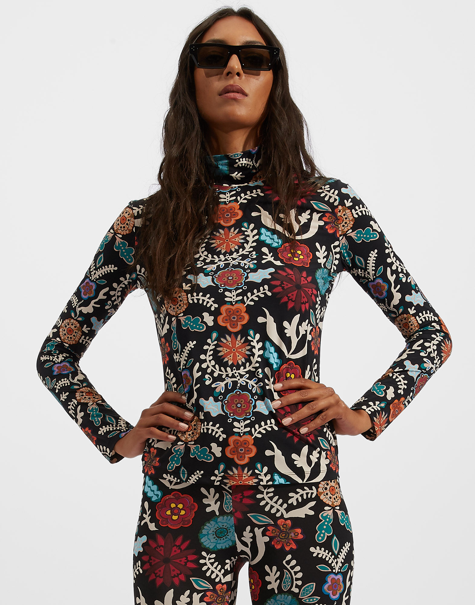 Turtleneck La DoubleJ: Fire Flower Turtleneck LaDoubleJ: Fire Flower SHI0030JER005