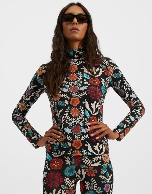 Turtleneck La DoubleJ: Fire Flower Turtleneck LaDoubleJ: Fire Flower SHI0030JER005