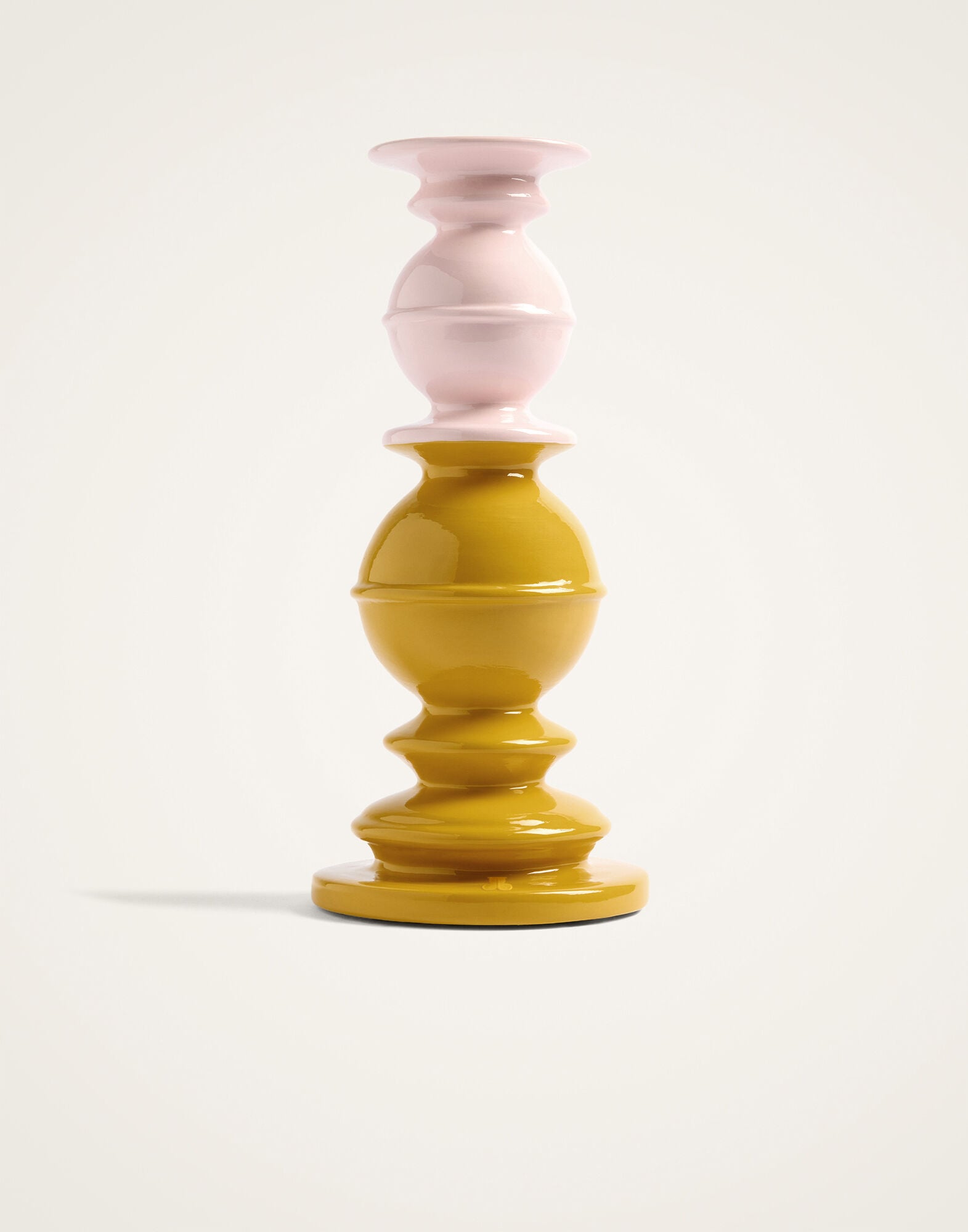 Space Pillar Candle La DoubleJ: Color Block Saffron, Light Pink, Bordeaux Space Pillar Candle La DoubleJ: Color Block Saffron, Light Pink, Bordeaux OTC0012CEW001
