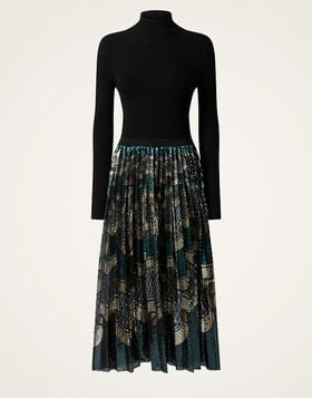 Moondance Knit Dress La DoubleJ: Frills Placée Dark Green Moondance Knit Dress La DoubleJ: Frills Placée Dark Green DRE1017KNI192