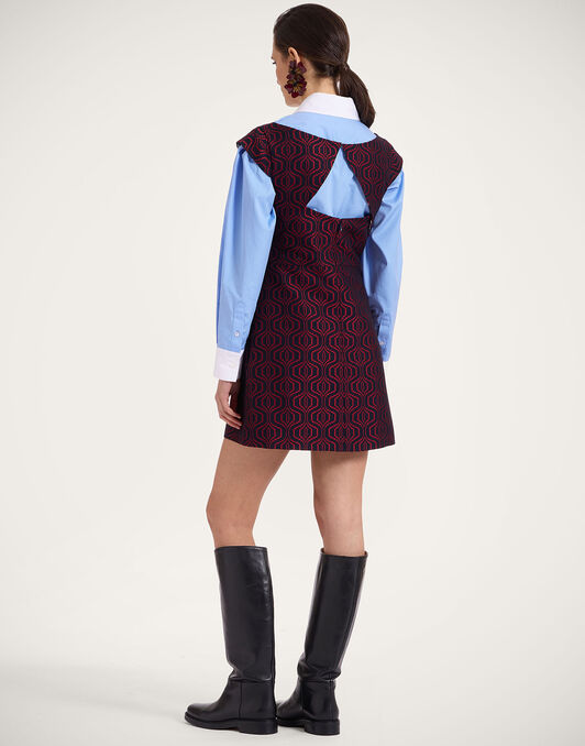 Mini Arabesque Dress La DoubleJ: Pixel Blue Mini Arabesque Dress La DoubleJ: Pixel Blue DRE0833JCQ098